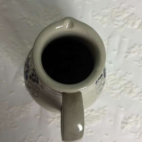 German Salt Glazed Pottery Pitcher 1L  Trinkt Wie Eure Vater Aus Stein Den Wein - Picture 5 of 6